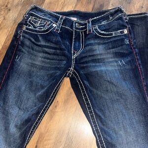 True Religion Indigo Straight Leg Jeans